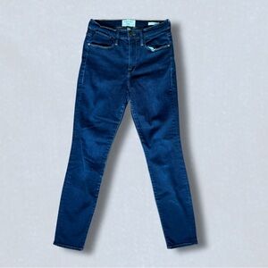 Frame Denim Dark Blue Le High Skinny Jeans